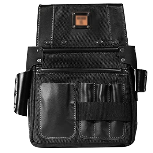 Ilyaji Bolso de Almacenamiento de Tela de Tela de Oxford multifunción Bag de Electricista Paceta de Cintura Herramienta de Hardware Bolsas de Almacenamiento de aluministas