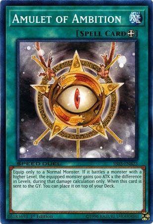 Yu-Gi-Oh! - Amuleto de la Ambición - SS03-ENB23 - Común - 1ª Edición - Barajas de inicio Speed Duel - Ultimate Predators