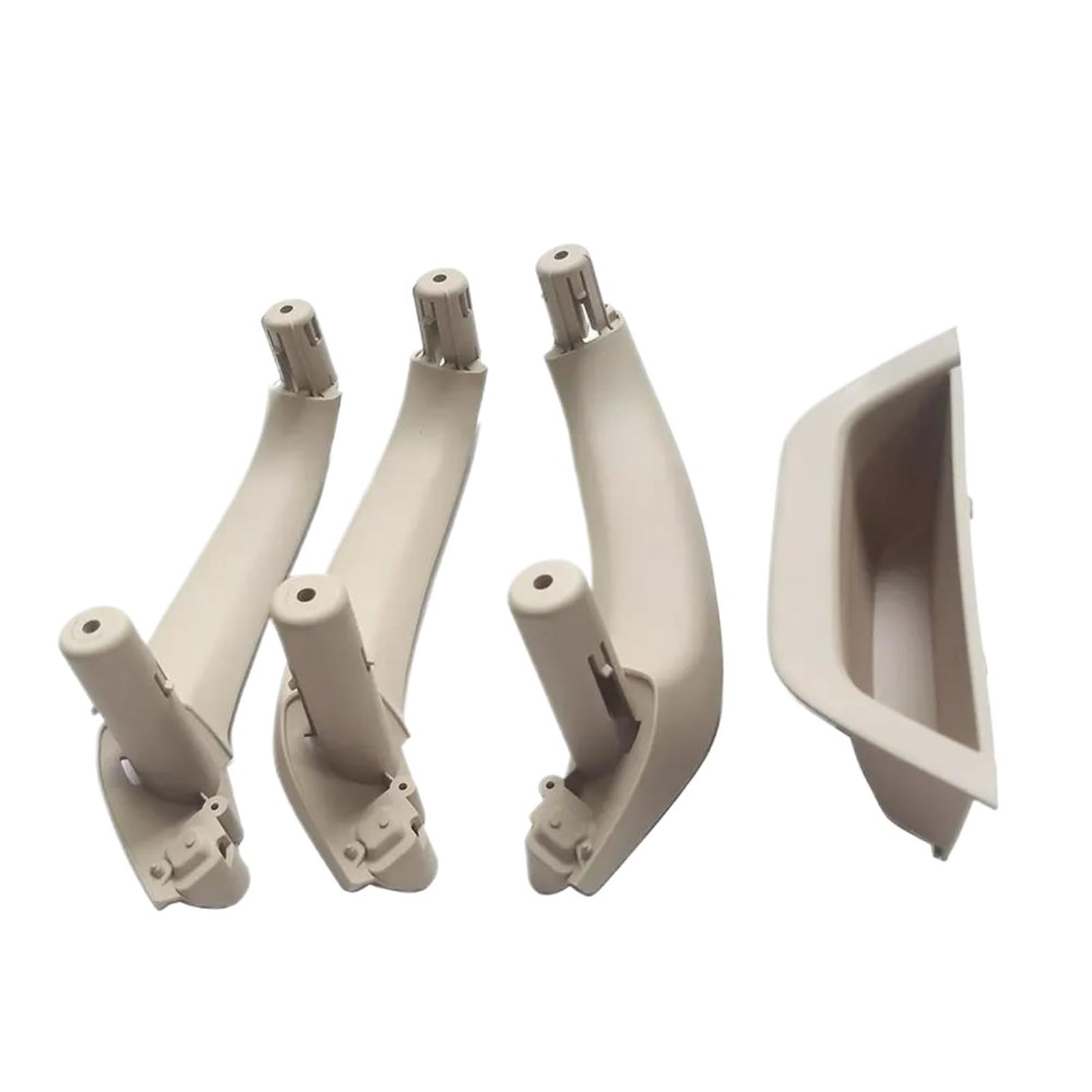JYUTDW Inner Door Handle Car Interior Door Handles Pull Accessories for BMW for X3 X4 F25 F26 2010-2016(RHD-Oyster)