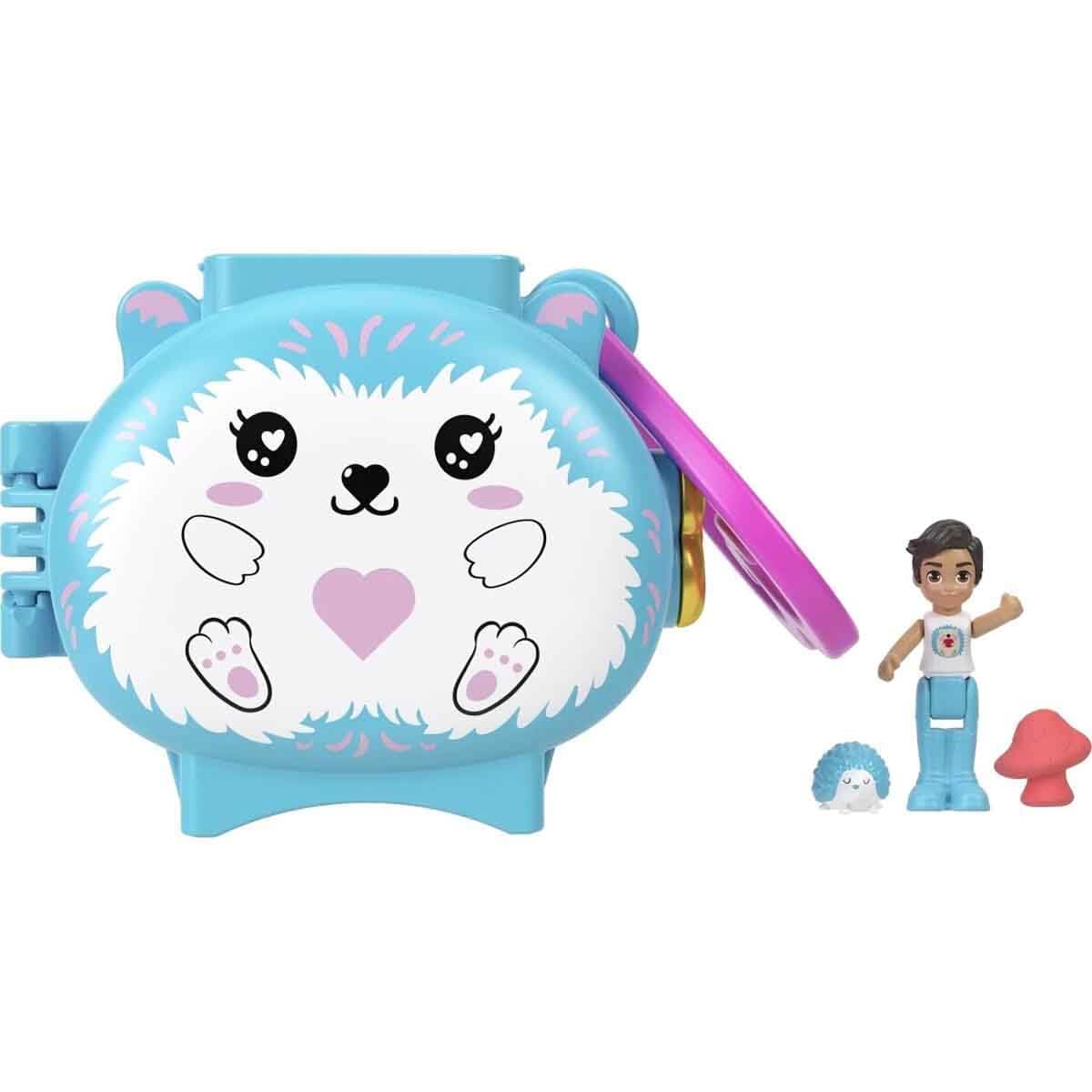 Polly Pocket Collectible Hedgehog Pet Compact Playset for Girls Ages 4 and Up