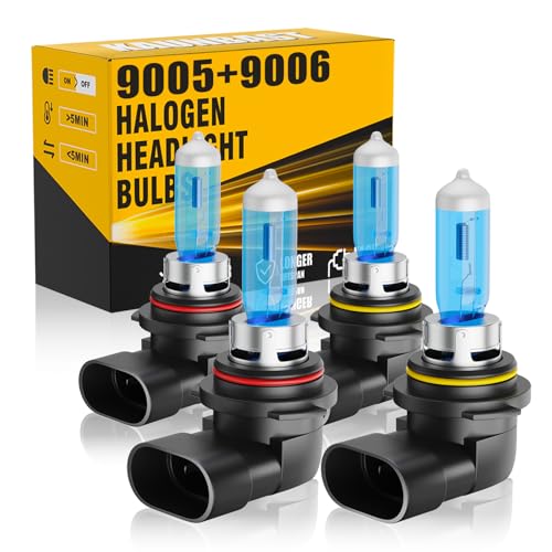 TXBILMOO Halogen Headlight Bulbs Fit For Honda Accord Sedan 1990-2012,9005+9006