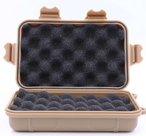 LeBeila Anti-Pressure Shockproof Box - Small Pelican Waterproof Container Plastic Dry Storage Boxes with Foam Floating Survivor Tool Kit Dry Case for Outdoor Fishing Camping Boating Accessories