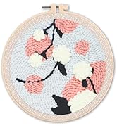 Punch Needle Kit, Punch Needle Embroidery Kits for Adults Beginners,with Printed Fabric, 4-Positi...