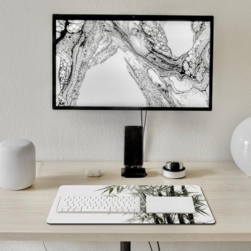 Pad para escritorio grande con base antideslizante blanca miniatura 7