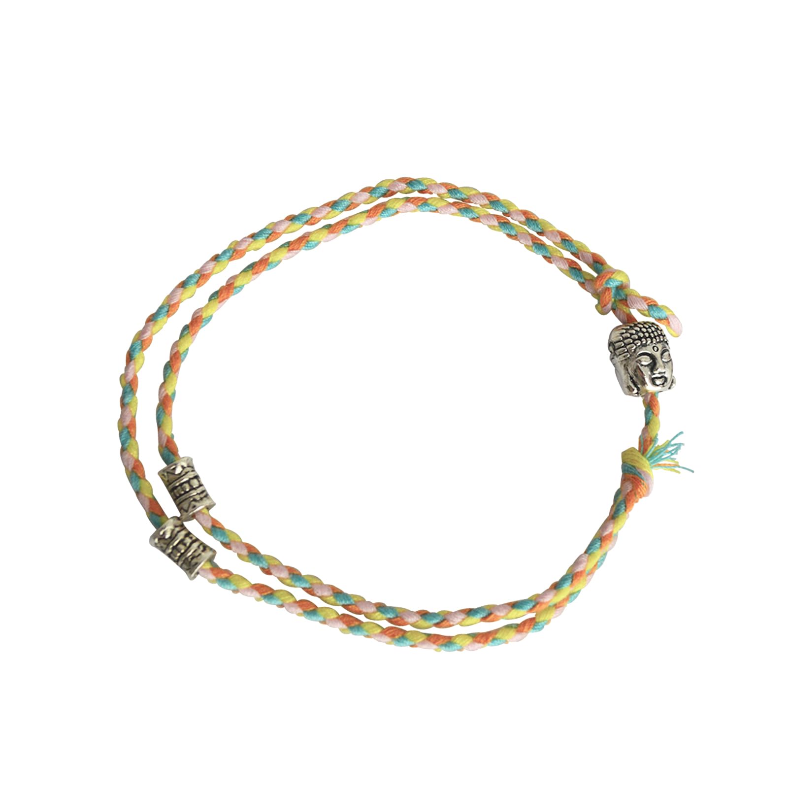 Juanxian Women's Yellow Tibetan Buddhist Lucky Woven Amulet Tibetan Bracelets & Bangles Anklet For And Men Handmade Lucky Bracelet (Yellow)