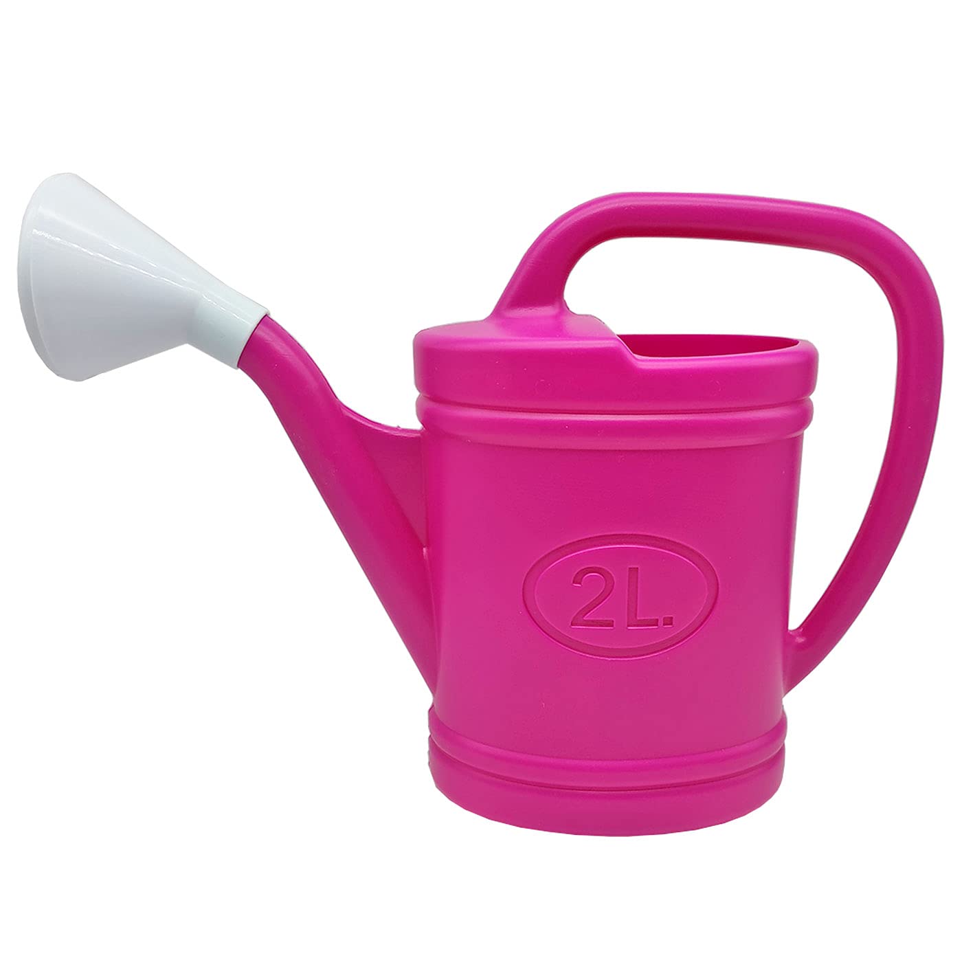 Acan - Pack de 3 regaderas de plástico de 2 litros, regar Flores, Plantas de jardín, Utensilios jardinería riego, casa, balcón, terraza, Patio (Azul, Verde y Fucsia)