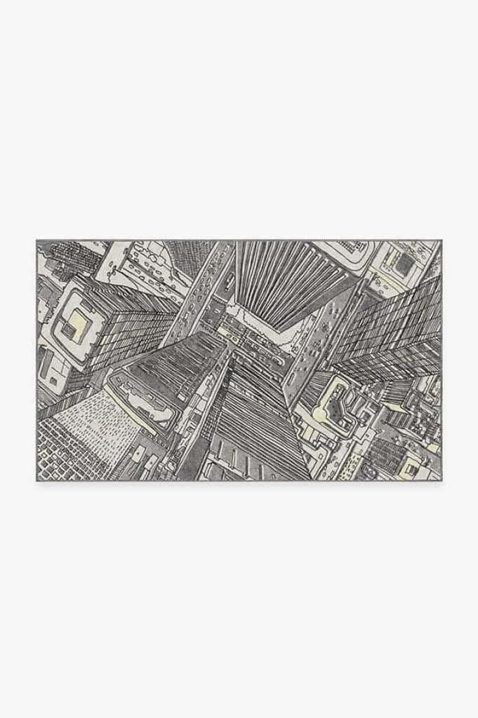 Paillasson extérieur entrée gris luxueux tapis grand trafic