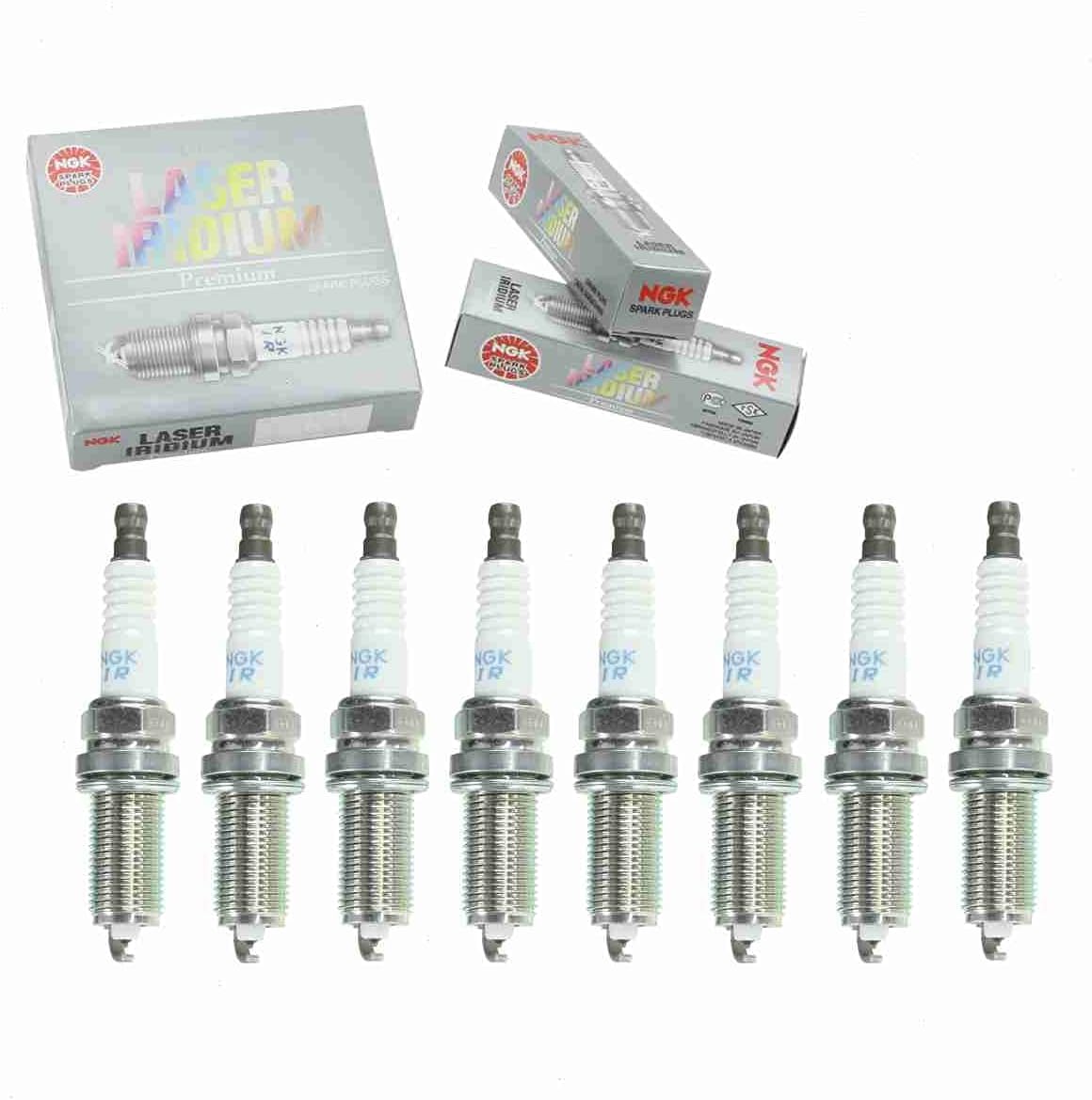 8 pc NGK Laser Iridium Spark Plugs compatible with Toyota Sequoia 4.6L 5.7L V8 2008-2020