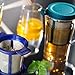 Finum Goldton Reusable Stainless Steel Coffee and Tea Infusing Mesh Brewing Basket and Filters, Set of 2 Medium Sized Filters, Blue and Green