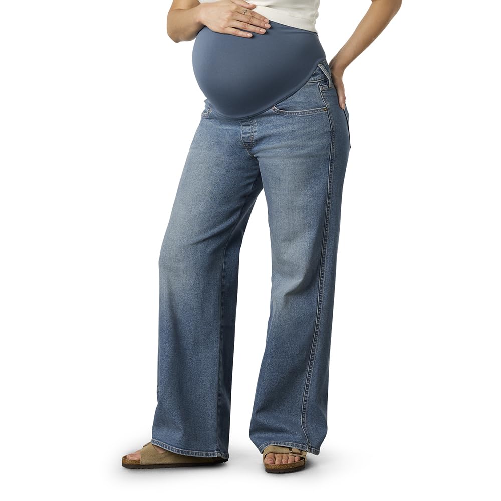 Women's Maternity Comfort-Stay Wide Leg Jeans
