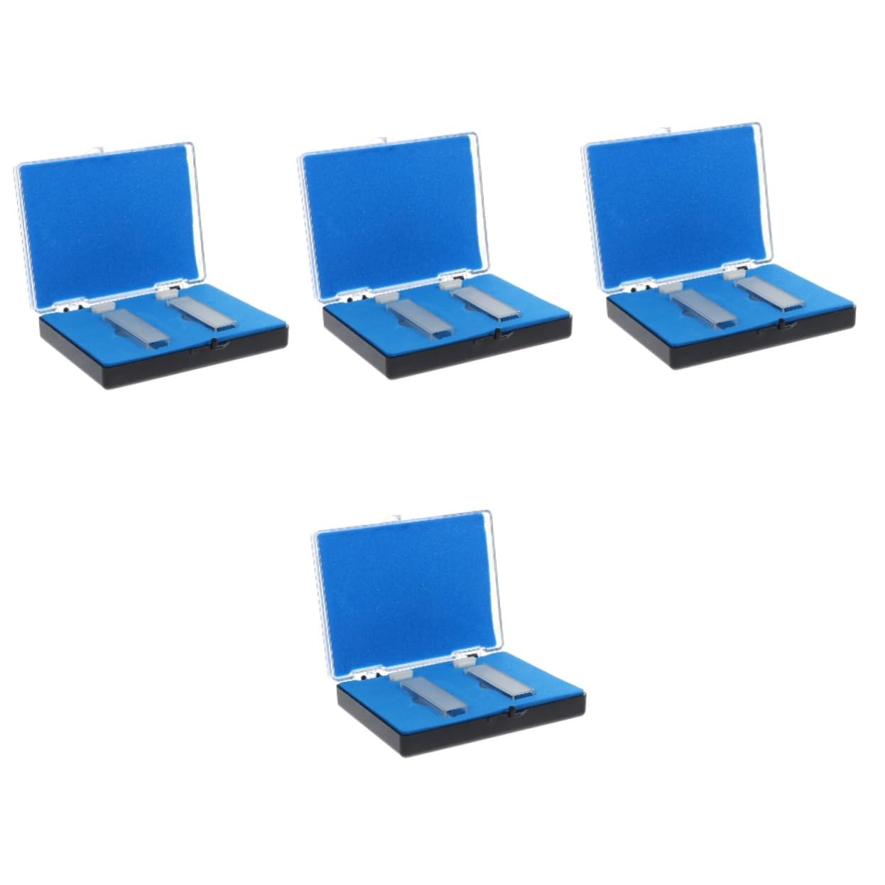 Mobestech Palets 8 Piezas cubeta de cuarzo luxometro multiusos bandeja de pesaje antiestática celúla cubeta cubeta de laboratorio Vidrio tubo de ensayo espectrómetro cosa 100 mm Paleta