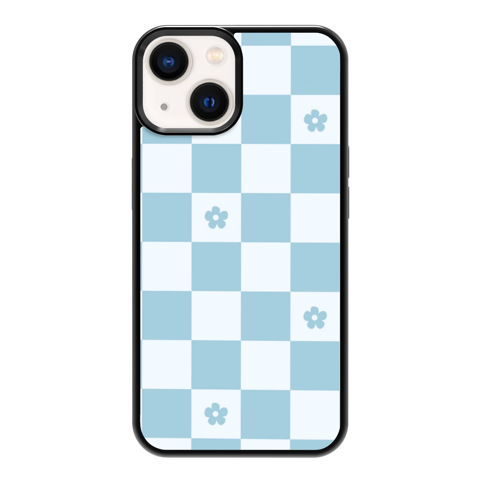 Amazon.com: FANXI Blue Daisy Checkerboard Phone Case Compatible