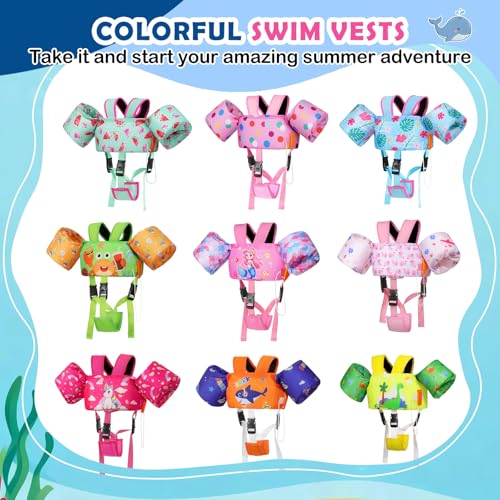 Image of MoKo Toddler Arm Floaties 20-50lbs, Swim Vest Water Wings for Kids Pool