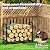 Wieghda Firewood Rack Outdoor 3.7FT, Heavy Duty Firewood Holder, Metal Firewood Storage Racks for Firepit Fireplace, Rust-Resistant and Easy to Assemble