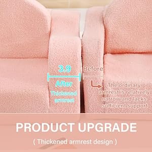 Tiitakidschaircouchfoldingtoddlercomfysofachairs2in1kidsplushsofafoldoutbabyarmrestchairsofatoloungerconvertibleplaysofastobedforgirlorboypink Urban Country Home Decor Tiita kids chair couch folding toddler comfy sofa chairs 2 in 1 kids plush sofa fold out baby armrest chair sofa to lounger convertible play sofas to bed for girl or boy pink urban country home decor