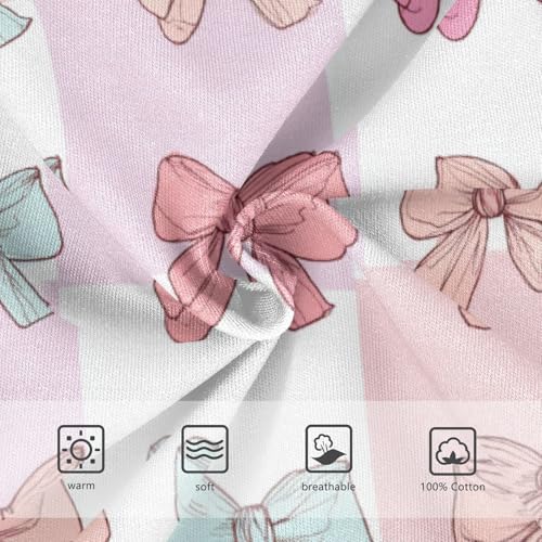 Wusikd Bows Checkered Boys' Underwear Cotton Boys Briefs Soft Toddler Underwear 2T3