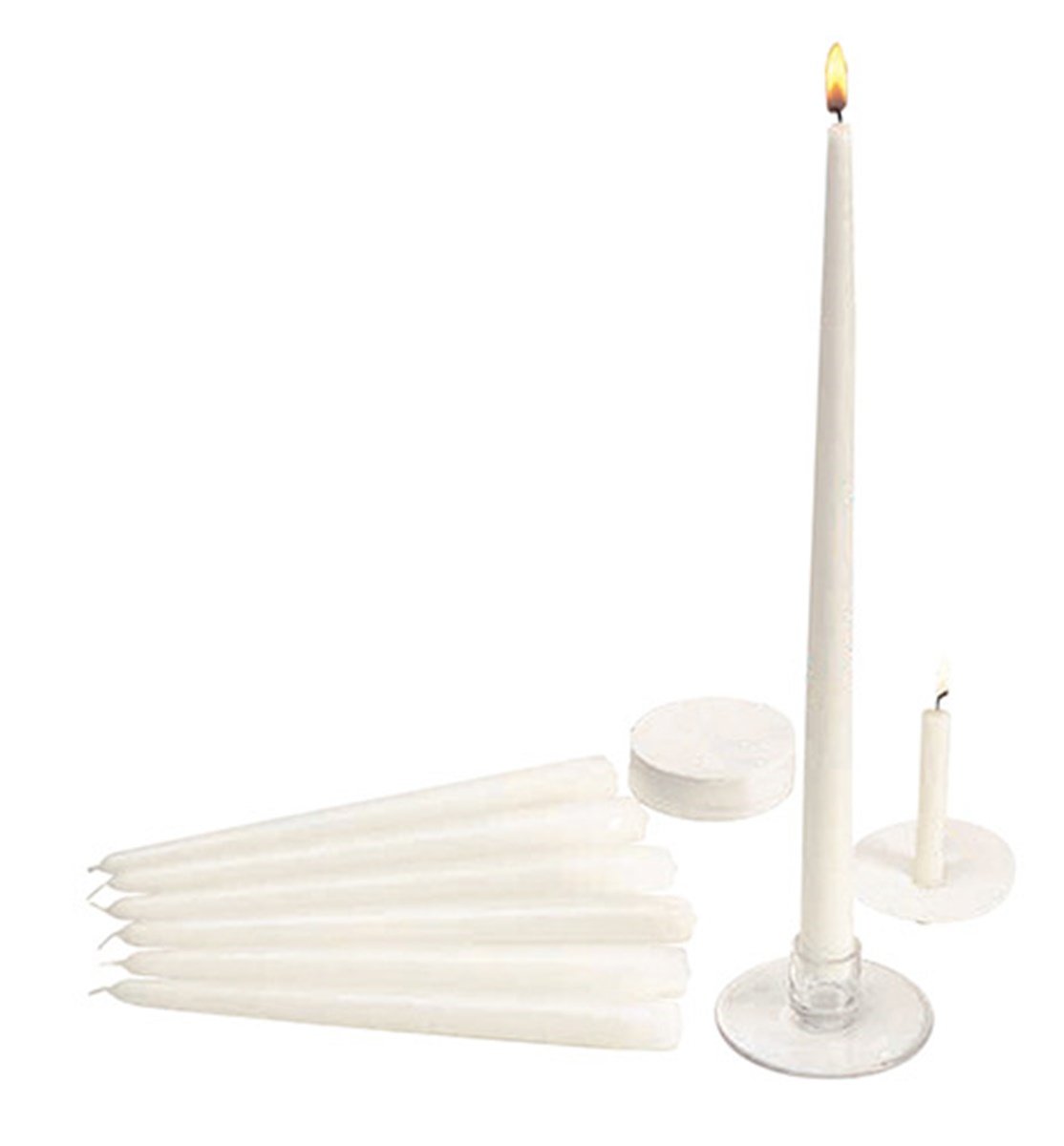 Will & Baumer Candlelight Service Kit with Congregational, Pastor and Usher Candles, Box of 240