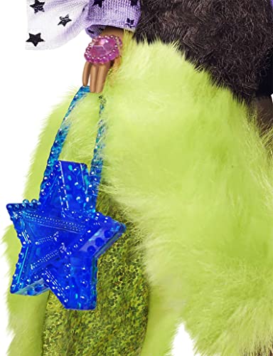 Poupée Barbie Extra : Brune à nattes avec élastiques Mattel - vue 6