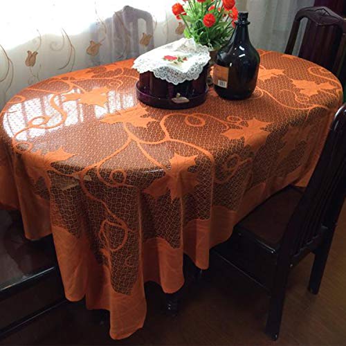 Joysail Fall Tablecloth For Thanksgiving Table Decorations - Rectangle Thanksgiving Tablecloth, 60 X 84 Inch - Autumn Harvest Table Cover For Home Dining Room - Lace Maple Leaves Pumpkin Table Cloth #TOP5