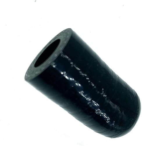 Miniatura 2 de Tapa de refrigerante de silicona reforzada universal negra de 38 pulgadas (0.374 in) con abrazadera para calentador de derivación Puerto de agua de