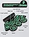 COSSAIN Electronic Drum Set，Portable 9-Pad Electronic Drum Pad Kit for Beginner， Roll Up Electric Drum Pad with Dual Power Options，Gift for Beginner and kids