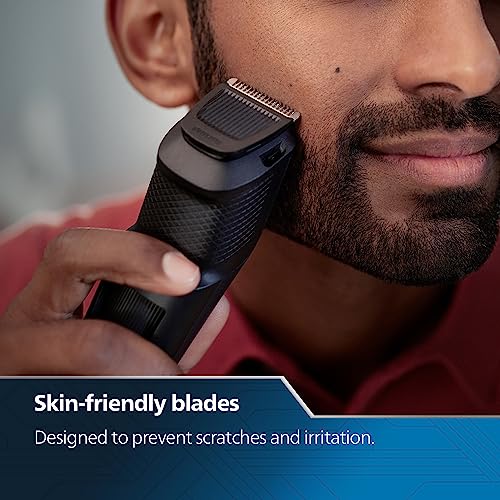 Image of Philips Pro Beard Trimmer for Men| 2.5X Higher Precision| Beard Sense Tech| Battery Indicator | 5 Mins Quick Charge| 20 Length Settings| 6X Longer Battery Life| New Model - BT3431 /30, Green