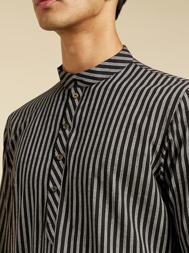 Image of DIWAS BY MANYAVAR Men's Cotton Striped Kurta (1pc)