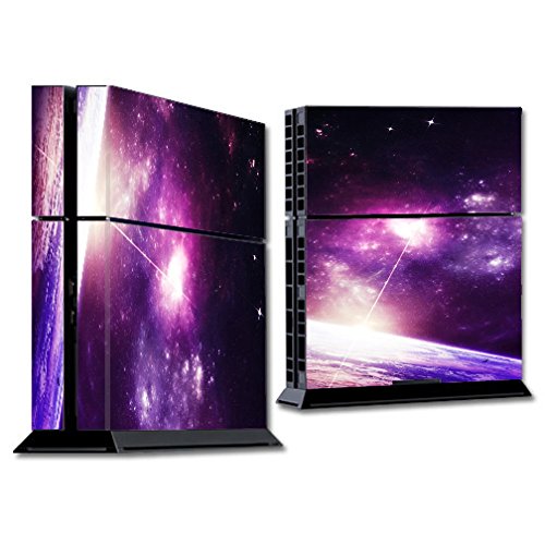 Skin Decal Vinyl Wrap for PS4 Sony Playstation 4 Console (Skins only) - Galaxy Purple Nebula