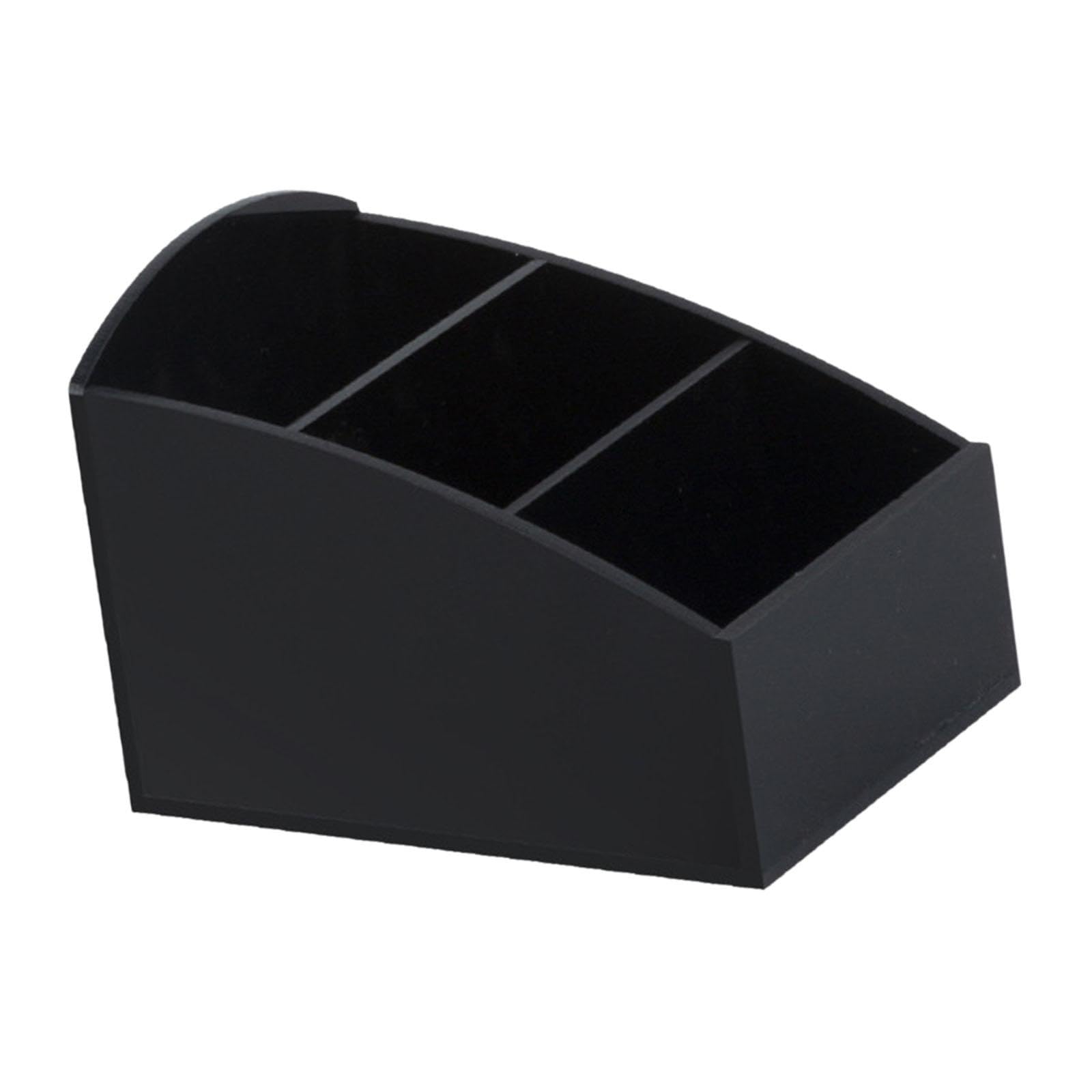 KESOTO Porta Bustine di Zucchero, Organizer Multiuso per Bustine di tè, Contenitore in Acrilico per Sale, Zucchero e caffè, Organizer per Bevande per Tavolo, Cassetto, Casa, Hotel, Nero