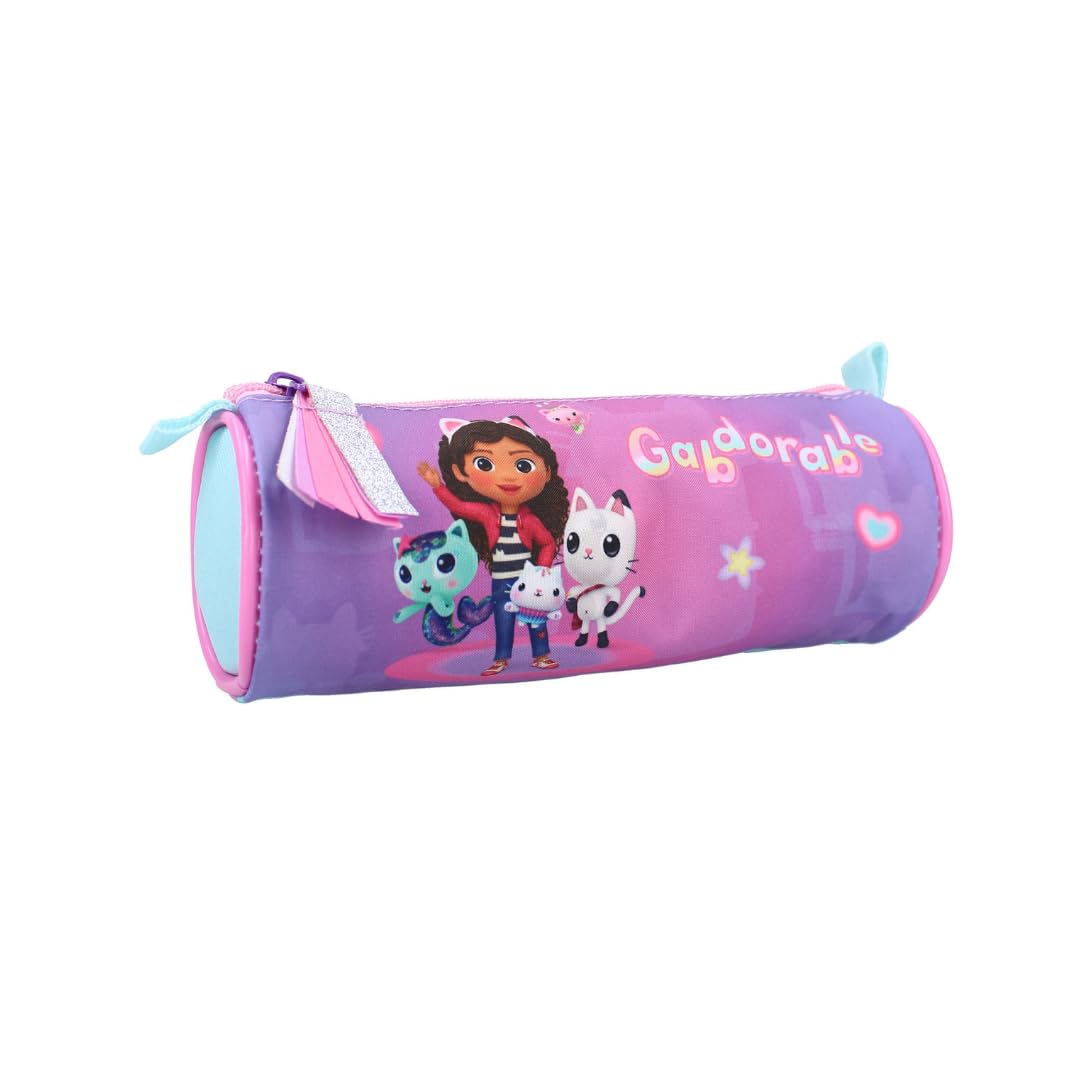 mybagstory - Pennenetui Gabby – etui gevuld met drie vakken - viltstiften - kleuren - kind - school - kleuterschool - kleuterschool - etui voor meisjes - maat 19,5 cm - cadeau-idee - Gabby's