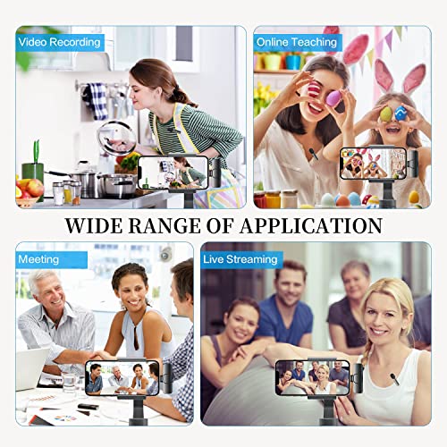 Jisile Wireless Microphone For Iphone Ipad, Professional Wireless Lavalier Microphone For Video Recording, Clip On Lapel Mic For Podcast/Youtube/Interview/Vlog/Presentation/Facebook Live #TOP5