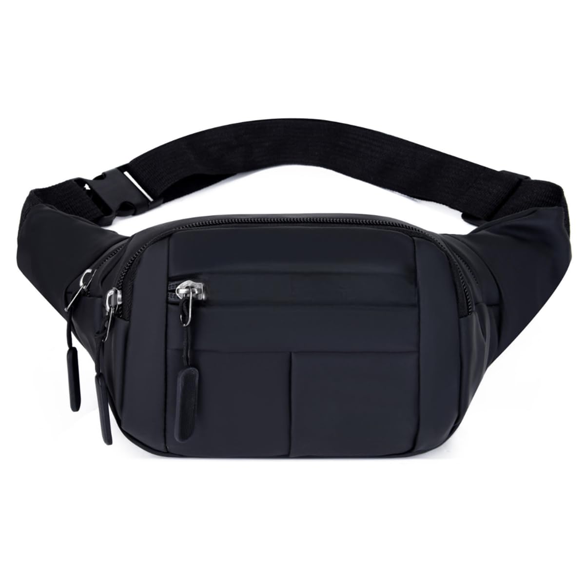Waist Bag for Men Women Grey | Travel Handy Hiking Running Pouch with Zipper | Adjustable Strap Fanny Pack for Documents Money Card Phone Earphone | Lightweight Sport Belt Bag