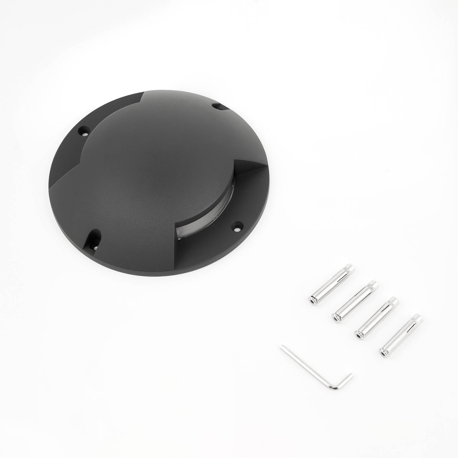 Lindby Bombillas LED luz de suelo exterior en gris oscuro, foco empotrable | proyector de suelo ip67 estanco al polvo y sumergible temporalmente, 2 fuentes de luz, moderno, 3000 k blanco cálido, de