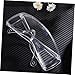 SKISUNO 6pairs Clear Protective Eyeglasses with Ventilated Side Shields for Laboratory Safety Lightweight and Comfortable Eye Protection for Scientists and Industrial Use