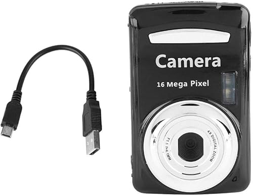 Miniatura 7 de Mini cámara digital, 720P 2.4 pulgadas pantalla LCD 4X zoom digital 16MP 30fps videocámara compacta videocámara con luz de relleno soporte tarjeta