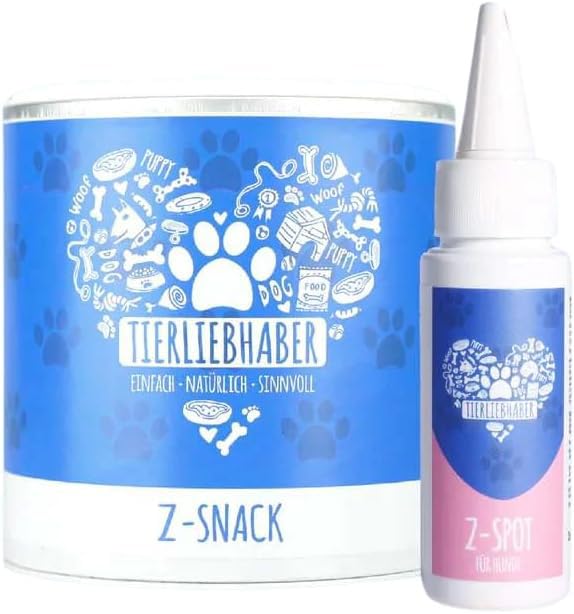 TIERLIEBHABER Sparpaket – Zeckenschutz Hund Spot On & Z-Snack für Hunde – Z-Bundle enthält Zeckenmittel für Hunde Z-Spot mit Kokosöl und Schwarzkümmelöl | 100% Pflanzlich