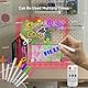 Fanrui Acryl-Tafel, trocken abwischbar, multifunktional, 7 Farben, Fernbedienung, Licht, 15 x 15 cm, transparent, Schreibtisch-Notiztafel mit Timmer und Dimmer, wiederbeschreibbares Nachrichtenbrett,