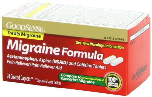 Goodsense PERRIGO716258 Migraine Relief, Acetaminophen, Aspirin (Nsaid) And Caffeine Tablets thumb #5