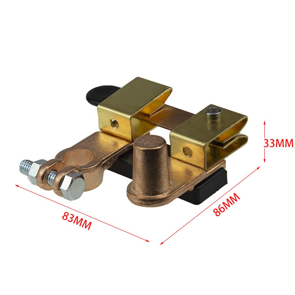 Interrupteur De Déconnexion Batterie (Cut-off) 250A - Pour Voiture, Camion, Bateau - 12-24V - Coque ABS - À Bouton - 8