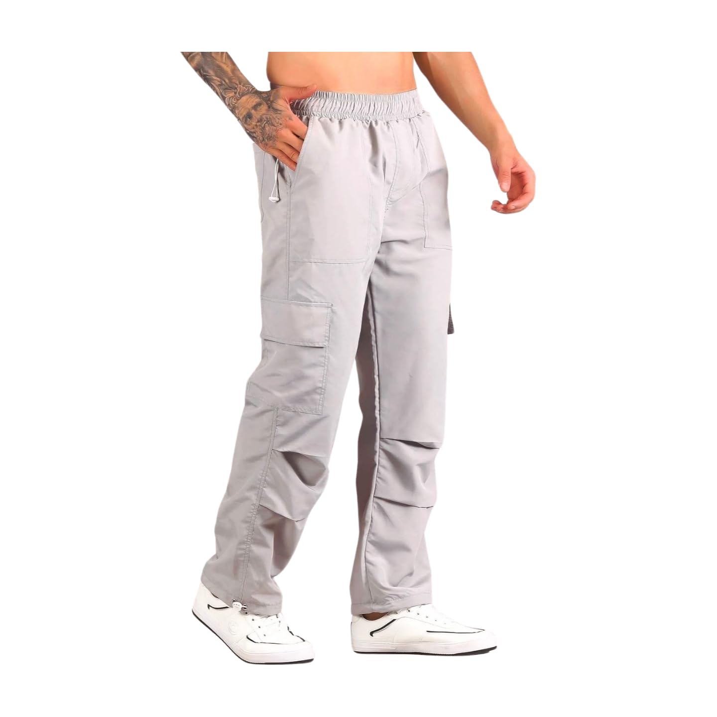 Cargo Pant for Men: Water Resistant Trekking Pants for Man, Ideal for Casual and Work Wear, Parachute Pant for Men, Korean Pants for Man