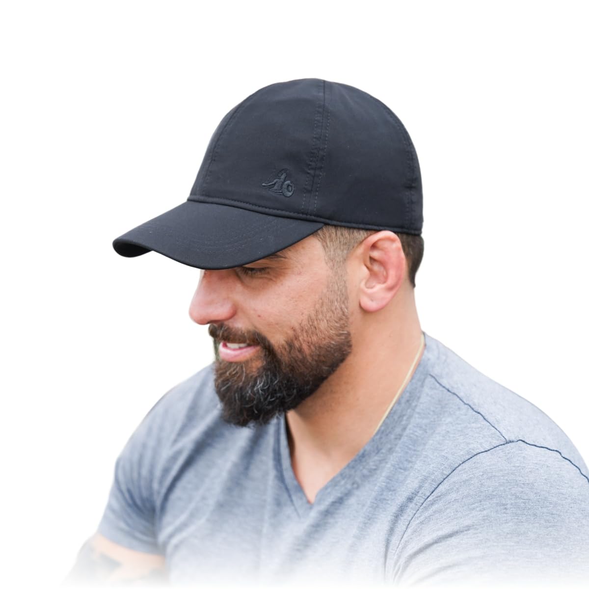 EMF + 5G Radiation Protection Baseball Hat (300Hz-10 GHz)- Universal Adult Size Baseball Cap Black