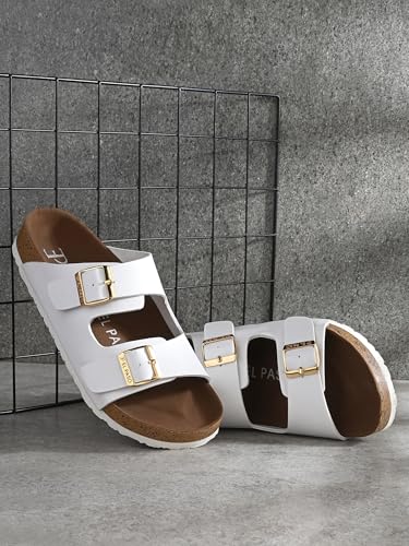 Image of EL PASO Leather Fashion Sandals Casual Platform Heels Wedges Cork Sole Sandal for Women & Girls
