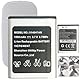 Aousavo 514047AR ersatz akku 514047AR Kompatibel mit Panasonic KX-TU446, KX-TU446/4, KX-TU456, KX-TU456EXCE, KX-TU466EXBE, KX-TU466EXWE Seniorenhandy 514047AR Handy ersatz akku