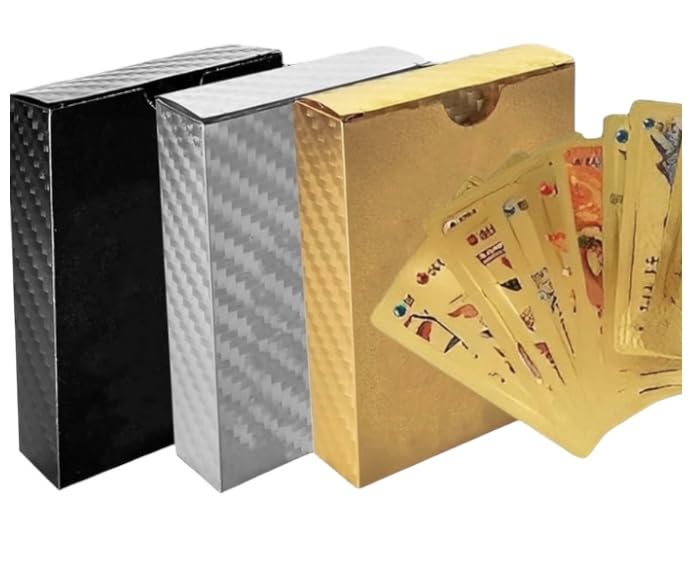 Generisch Poke-mon Vmax-Gx-Dx - Juego de 165 tarjetas doradas, color negro y plateado
