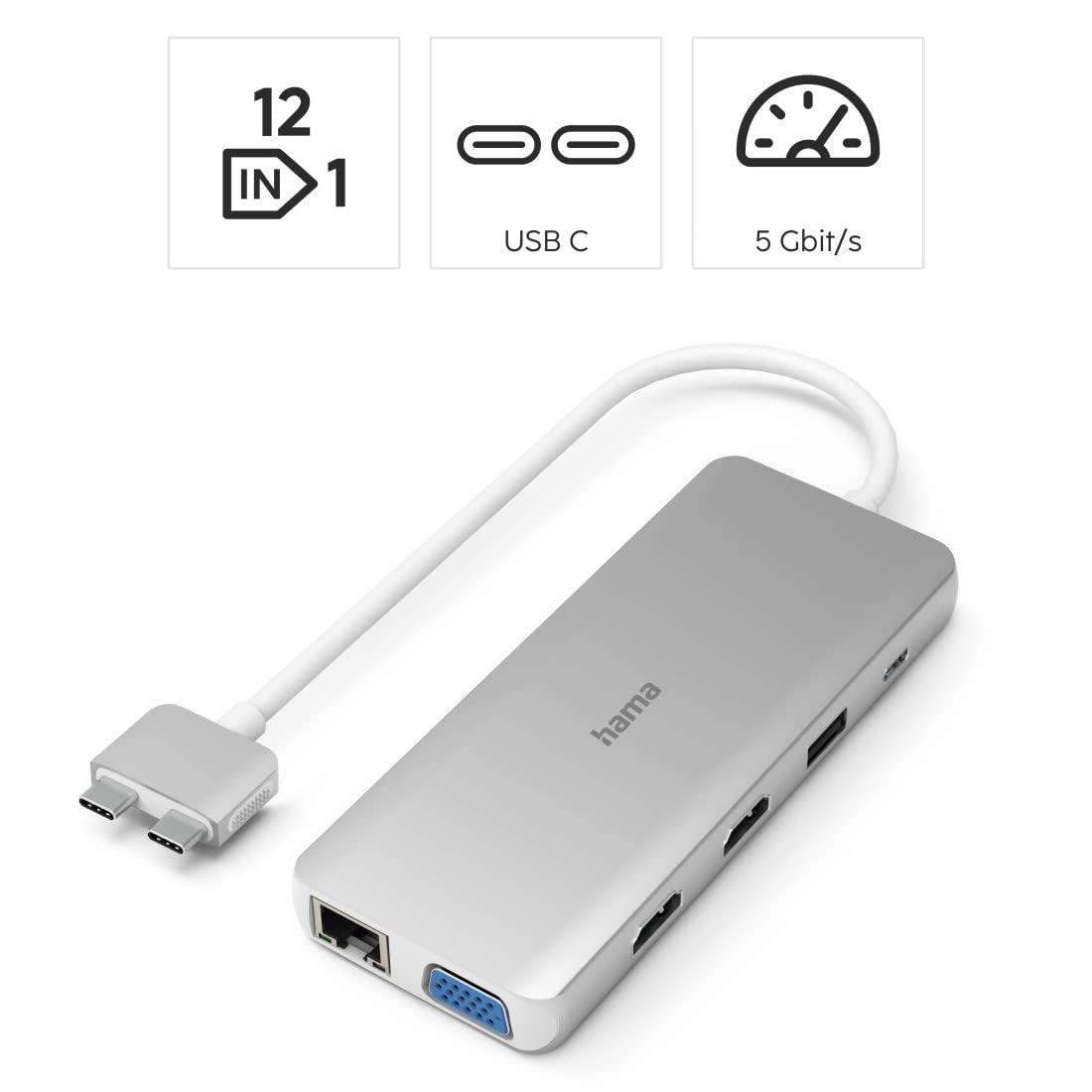 Hama USB-C Docking Station Connect2Mac (00200133)