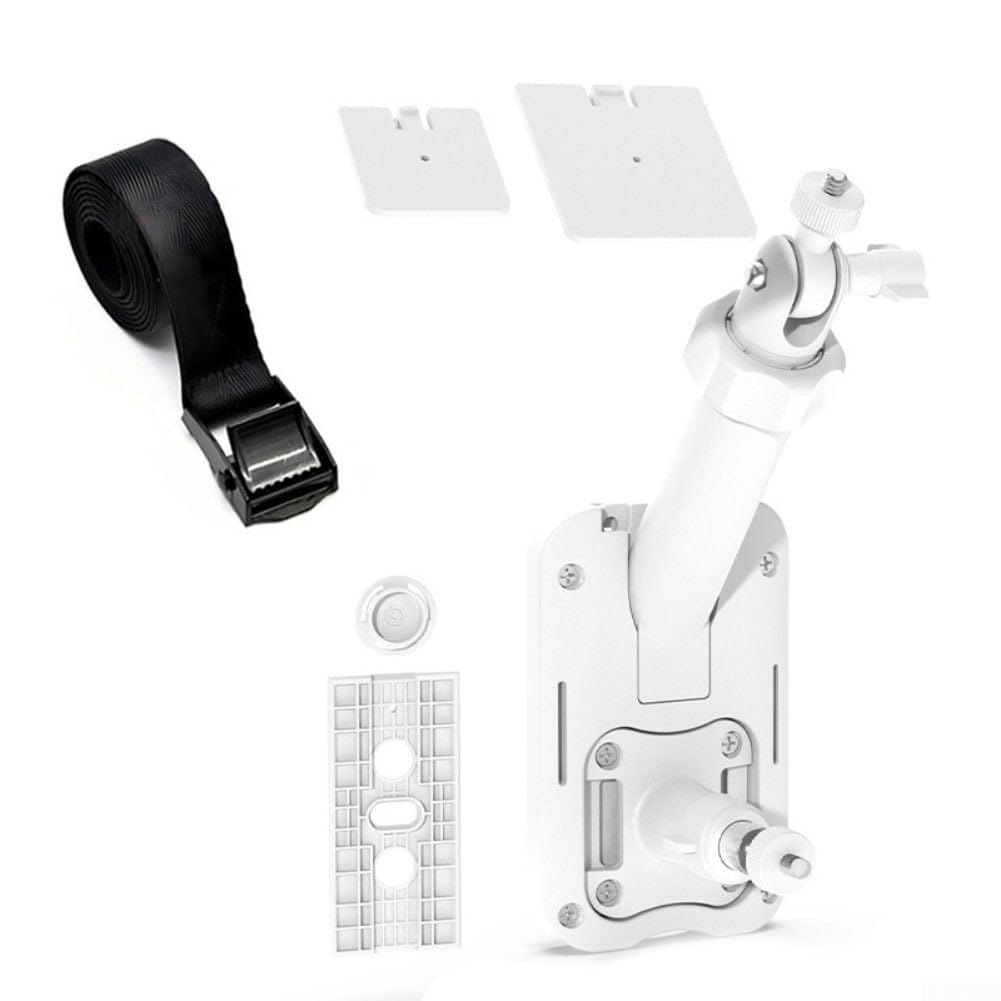 Aluminiumwand mit 4-Loch-AMPS-Muster, 180 Grad drehbar, Sicherheitshalterung für Camcorder und Überwachungskameras, installieren Sie Multi-Winkel-Einstellung, Schwarz (A)