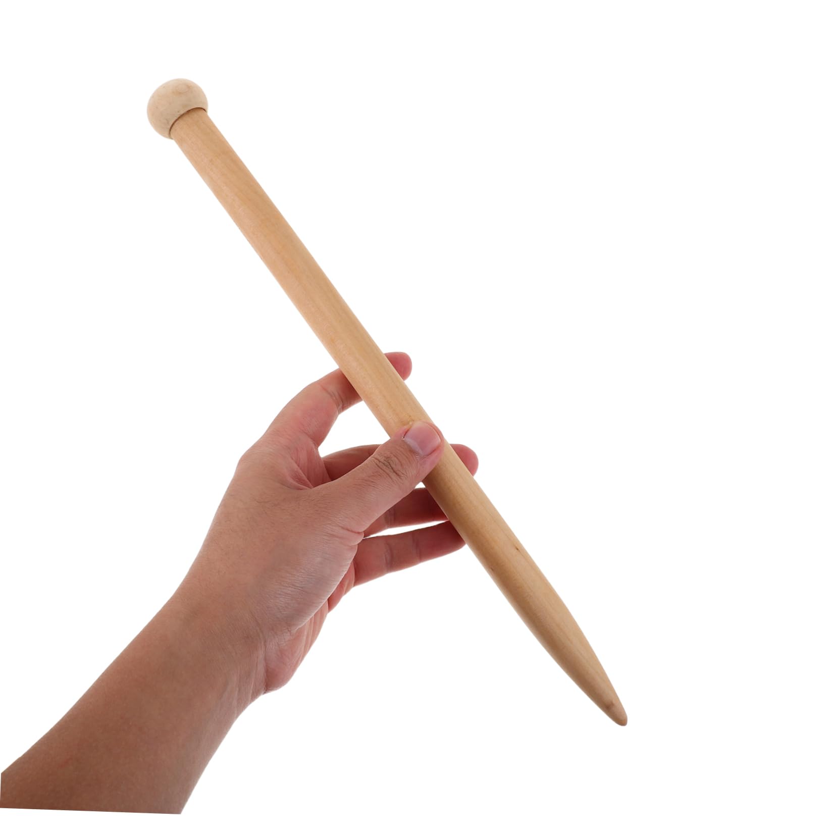 Gerade Holzstricknadeln 6 Stück Extra Groß für Handarbeit