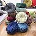 Teieas Round Throw Pillow Velvet Home Decoration Pleated Round Pillow Cushion for Couch Chair Bed Car Beige