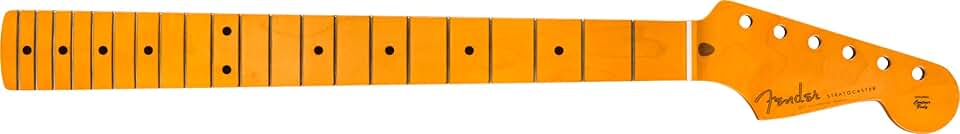 Fender Classic Series 50s Stratocaster Neck, Soft V, 21 Vintage Frets, Maple Fingerboard, com acabamento em laca