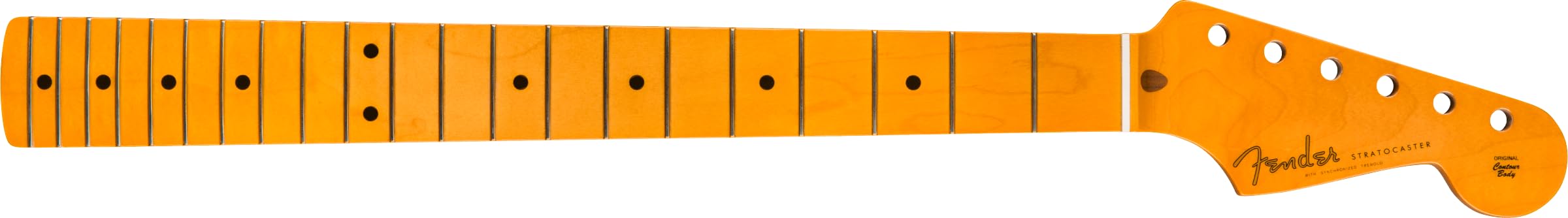 Fender Classic Series '50s Stratocaster® Neck, Lacquer Finish, 21 Vintage Frets, Soft "V" Shape, Maple Fingerboard